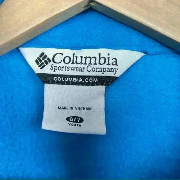 Columbia Blue Fleece Jacket | Size 6/7 Youth - Picture 3 of 3